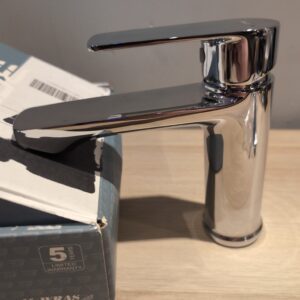 Basin Mixer Tap Modern Design High-Arc Spout – Chrome