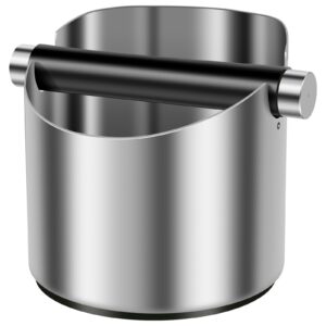 Large Coffee Knock Box Stainless Steel Espresso Grounds Bin