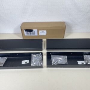 Adhesive Floating Shelves Wall Shelves for Books – Black 38CM 4PCS