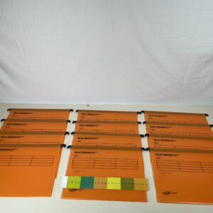A4 Suspension Filing Folders with Tabs & Card Inserts Pack of 12 – Orange