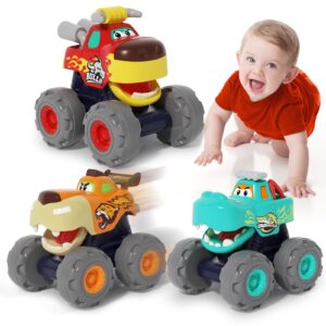 Monster Truck Cars Set 3 Pack Toddler Toys Ages 1+ Years Boys Gift SunnyPal