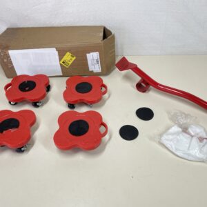 Furniture Movers 400kg Capacity 4-Wheel Set – Red
