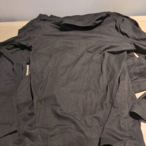 Women's Thermal Base Layer Long Sleeve Tops 2 Pack Black Size S Slim Fit