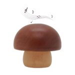 Wooden Music Box Mushroom Clockwork Rotating Mechanism Birthday Gift - "Castle in the sky"