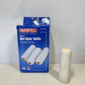 Faithfull RMINI10F Mini Roller Refills - Foam (Pack of 10)