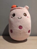 Boba Tea Plush Toy Pink 24cm Soft Stuffed Milk Tea Cup Pillow Cartoon Doll