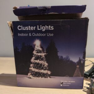 Christmas Lights 10m 500 LED Cluster Remote 8 Modes Warm White Indoor Outdoor