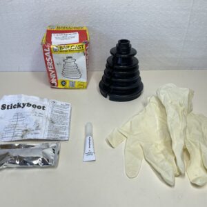 Tecniks CVS18 Universal Split Constant Velocity Joint Gaiter Boot Replacement Kit, Black