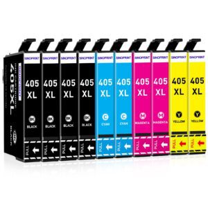 10x 405XL Black Ink Cartridges Compatible Epson WorkForce Pro WF-3820 WF-4820