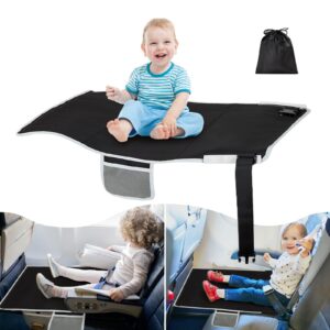 Zyphoria Toddler Airplane Bed Portable Kids Travel Seat Extender – Black