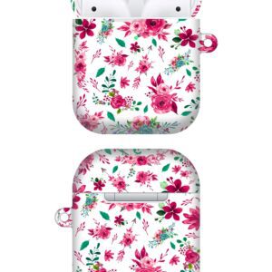 AirPods Case Hard Protective Cover Teal Leopard Print for AirPods 1 2