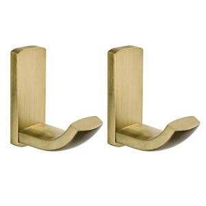 Wall Mounted Coat Hooks Antique Brass Bathroom Kitchen Towel Hook 2 Pack
