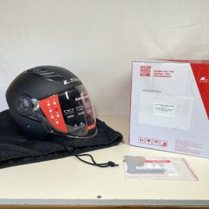 LS2 Motorcycle Helmet - Open Face OF562 - Airflow LS2 Matt Black - L