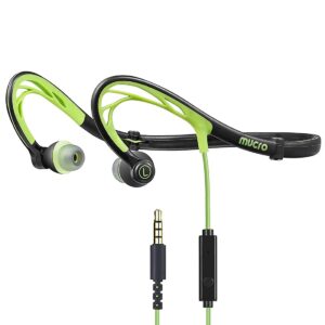 Mucro Running Headphones Wired Wrap Around Sports Earbuds Over Ear + Case