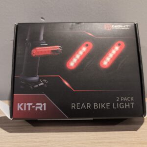 LED Bike Rear Light 2 Pack USB Rechargeable Red Tail Lights Cycling Safety