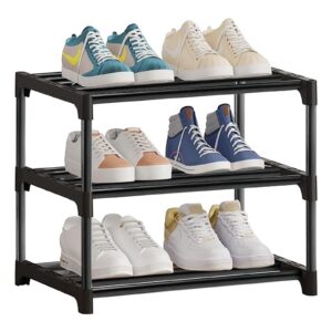 3 Tier Shoe Rack Organiser Slim Storage Shelf Space Saving Bedroom Hallway