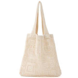 Large Crochet Tote Bag Shoulder Handbag – Multi-Colour