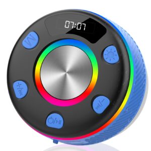 Bluetooth Shower Speaker Portable Waterproof with RGB Light & HD Sound – Suction Cup