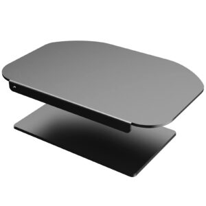 Pholiten Monitor Mount Reinforcement Plate for Thin, Glass and Other Fragile Table Tops, Steel Bracket Plate Fits Most Monitor Stand C Clamp Installation