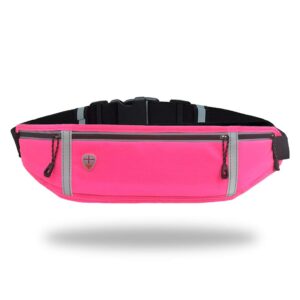 GORWRICH Running Belt Waterproof Adjustable with Large Capacity – Pink
