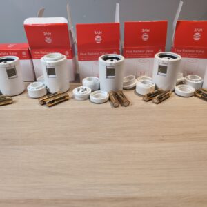 Hive Thermostatic Radiator Valve TRV 5 Pack White 15mm Smart Heating