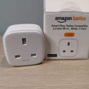 Amazon Basics Smart Plug Matter Compatible WiFi Socket Remote Control UK