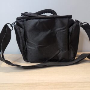DSLR Camera Bag Waterproof Shockproof Shoulder Case Black Red Padded