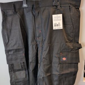 Lee Cooper LCSHO806 Mens Multi Pocket Work Safety Pants Cargo Shorts, Black, 36W
