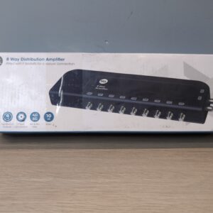 8 Way TV Aerial Signal Splitter Distribution Amplifier SLx F Connector