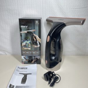 Tower Cordless Window Cleaner Vacuum T131001BLG Rechargeable Glass Squeegee
