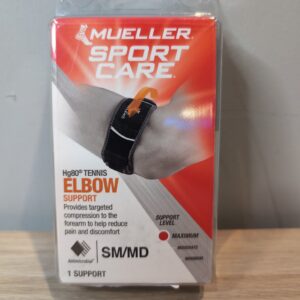 Mueller HG80 Premium Tennis Elbow Brace Support Small Medium Size New Sealed