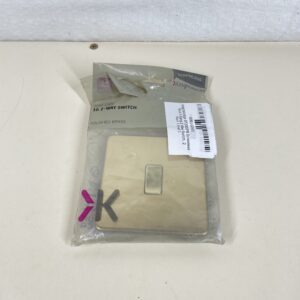 Knightsbridge SF2000PB Screwless 10 A 1 Gang 2 Way Switch, 230 W, 230 V, Polished Brass