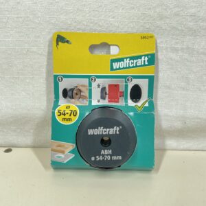 wolfcraft Hole Enlarging Tool for Hole Saws, 54 - 70 mm I 5952000 I Hole saw guide for even, centred enlargement of existing boreholes