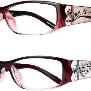 Women's Reading Glasses 2-Pack Cheaters Classy Comfortable + 1.00