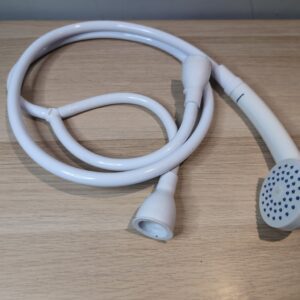 Shower Head & Hose Set White Push On Fit Easy Install - Croydex Secura