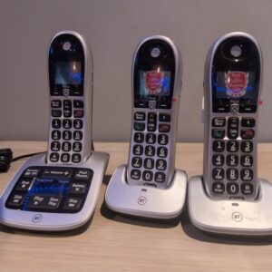 BT 4600 Big Button Cordless Phone Answer Machine Call Blocker Trio Pack