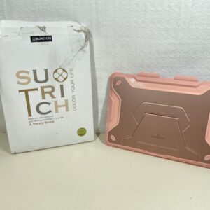 SURITCH iPad 10.2 Case 9th/8th/7th Generation with Stand Function, Built-in Screen Protector, Pencil Holder, Rose Gold