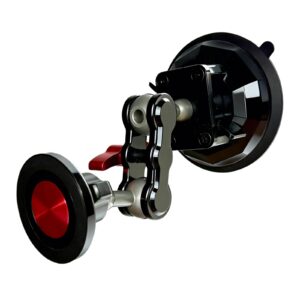 Magnetic Car Phone Holder Suction Mount 360° Rotatable Foldable Adjustable – Black (iPhone 17–12)