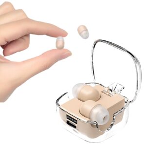 Mini Invisible Wireless Earbuds - Bluetooth, Low-Profile for Small Ears – Nude