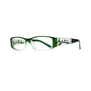 Reading Glasses +2.00 Comfortable Fashion Readers for Women – Green