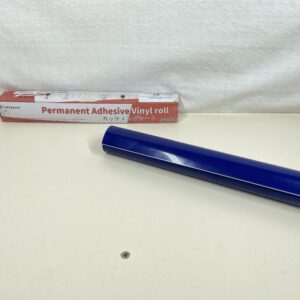 Adhesive Vinyl Roll - 12" x 10ft(30 * 305cm) Permanent Blue Adhesive Vinyl Rolls for Craft Projects, Signs, Scrapbooking(Glossy Blue)