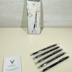 iSOUL Stylus Touchscreen Pen [5 Pack] Pens for Touch Screens iPad, iPad 10.2 inch 2020 (8th Gen), iPhone, Samsung Galaxy, OnePlus, Google Pixel, Tablets & More Black Metal Ballpen Stylus