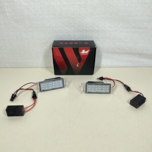WinPower LED License Plate Light Bulb Rear Number lights Lamps SMD 6000K White Error Free Lamps, 2 Pieces