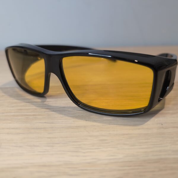 Night Driving Glasses Fit-Over Polarized Yellow Lens Anti-Glare UV400 Unisex