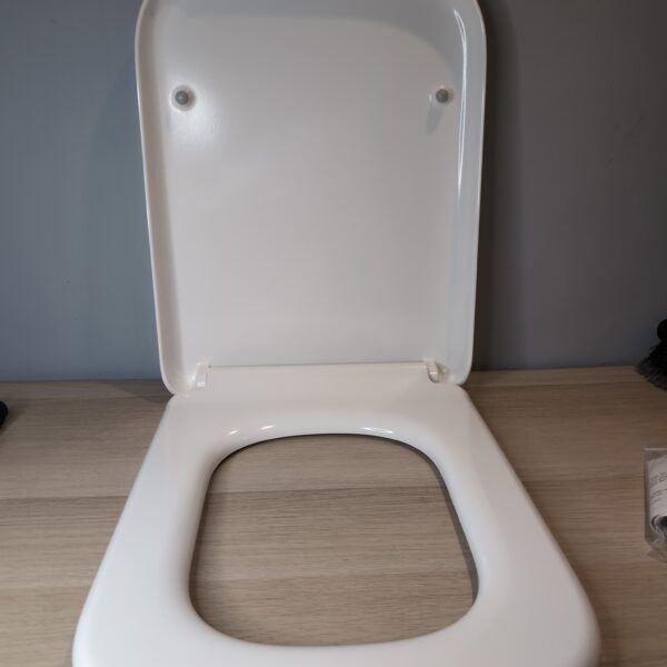 Pipishell Square Toilet Seat White Soft Close Quick Release Top Fix UF