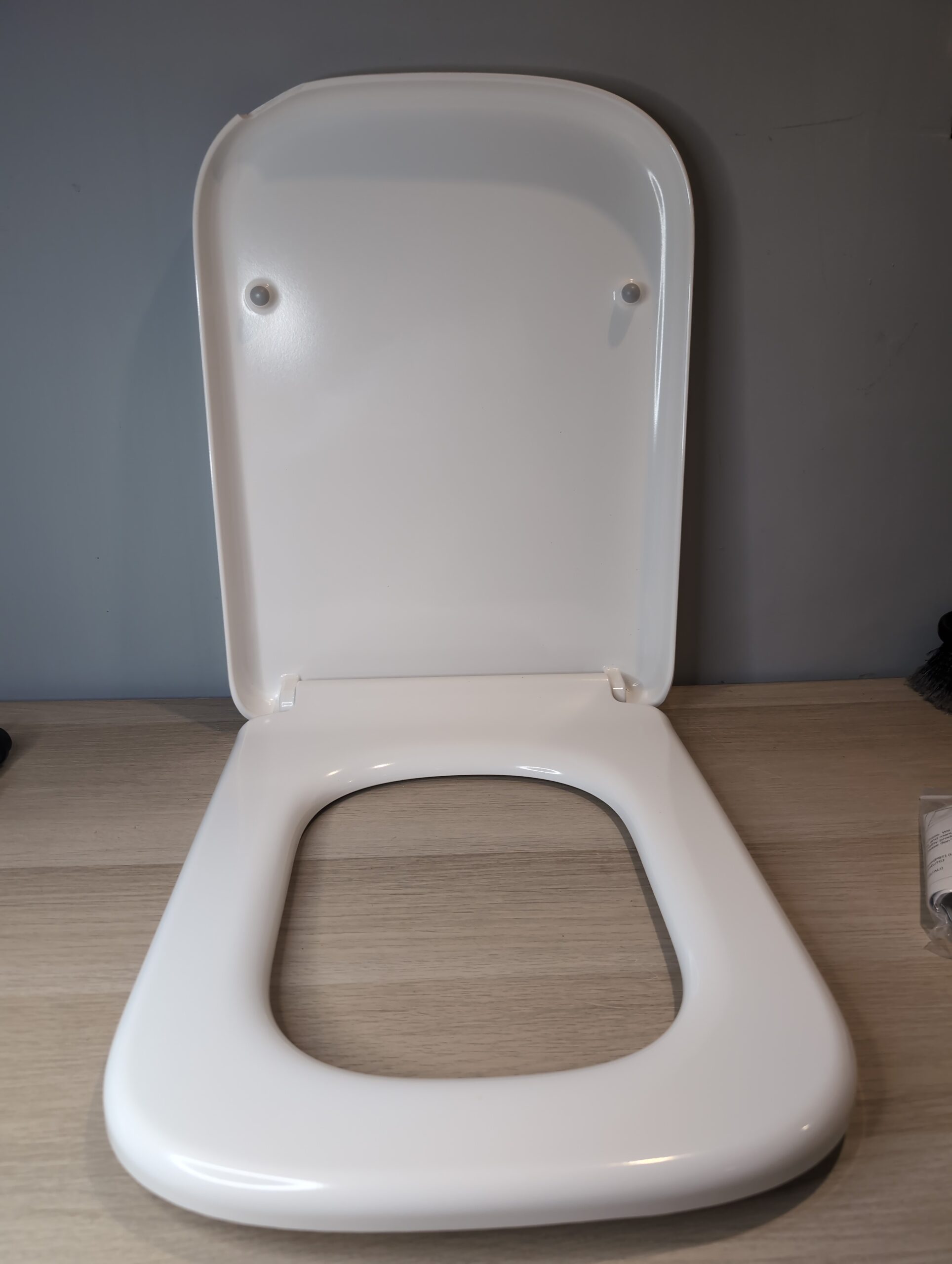 Pipishell Square Toilet Seat White Soft Close Quick Release Top Fix UF