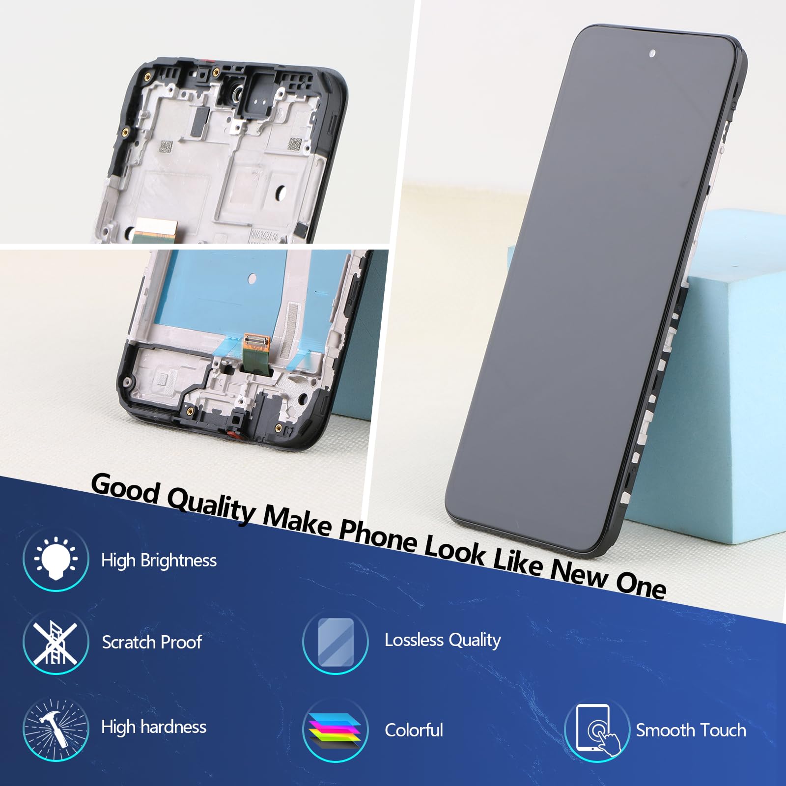 Motorola Moto G53 5G LCD Touch Screen Replacement Digitizer & Tools XT2335 - Image 8