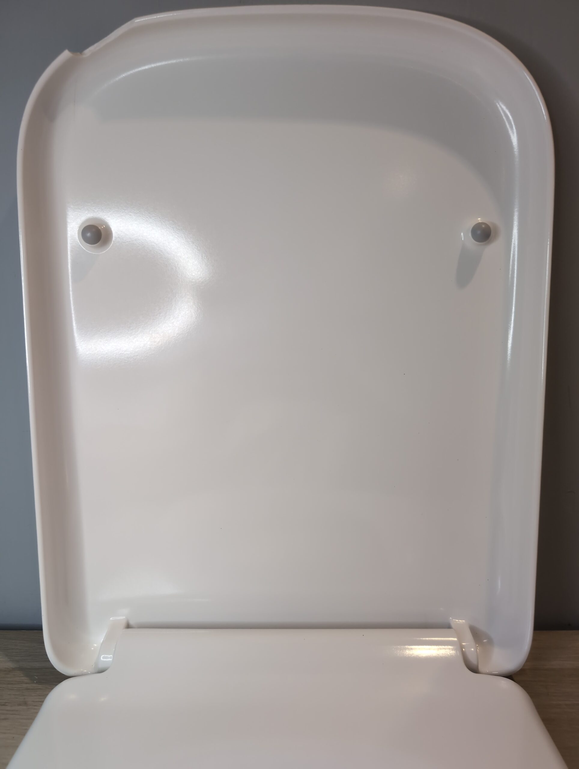 Pipishell Square Toilet Seat White Soft Close Quick Release Top Fix UF - Image 3