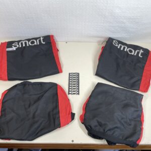 Lupex Shop Smart Car Seat Covers, Black/Red