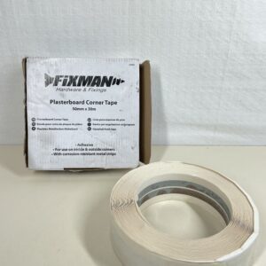 FIXMAN 193980 Plasterboard Edge Protection Tape 50 mm x 30 m